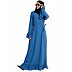 Casual frilled daily wear abaya- French Blue Casual frilled daily wear abaya- French Blue